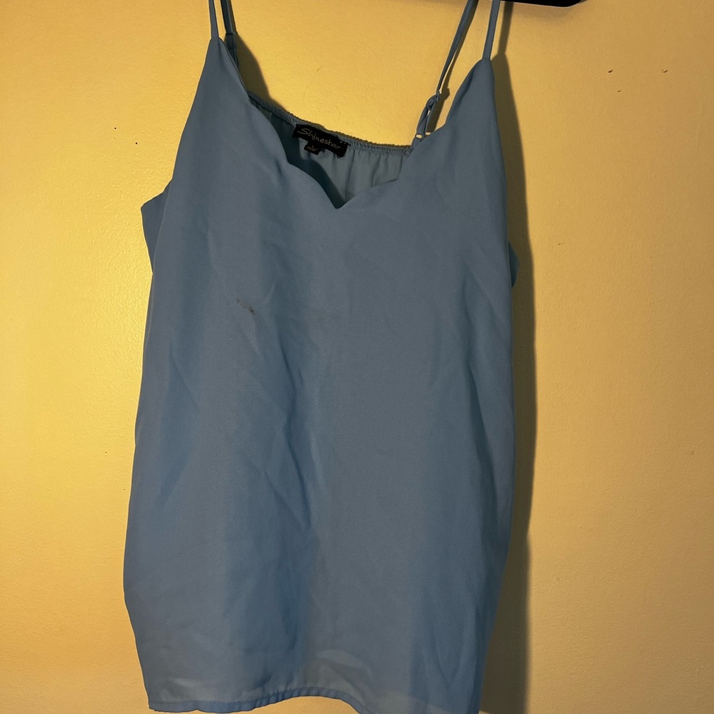 Shinestar Light Blue Camisole Top
